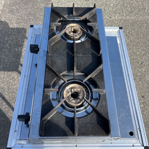 ☆  中古品  リンナイ2口ガスコンロ  2024年  都市ガス用 　54.5×27.5×12  厨房用品  ☆ 