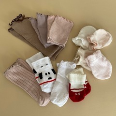 ベビー 靴下・レッグウォーマー7点ミトンおまけ付き 