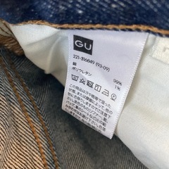 GU デニム　ストレート　サイズLの画像