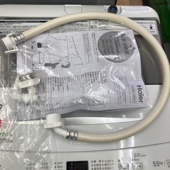 0215 美品 Haier 全自動洗濯機 5.5Kg 2024年製 の画像