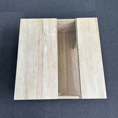 店頭引き渡し 中古 （株）サンコウ キャットテーブル ローテーブル 木製 ガラス の画像
