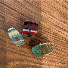 電車のピンバッジ6個