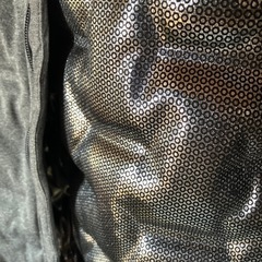 シルバー裏地中綿ジャケット美品　通学通勤にも☆の画像