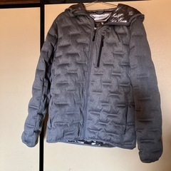 シルバー裏地中綿ジャケット美品　通学通勤にも☆