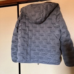 シルバー裏地中綿ジャケット美品　通学通勤にも☆の画像