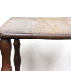 ≪ZB213ジ≫ メーカー不明 電話台 木製 幅約30㎝/高さ約69.8㎝ 昭和レトロ テレフォンラック 置台/飾り台/木製台 インテリア 現状品の画像