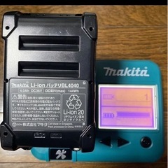マキタ　チェッカーで40v 18v14.4vバッテリーの状態確認...
