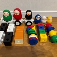 ブロック2種類　マトリョーシカ　おもちゃ　子供用