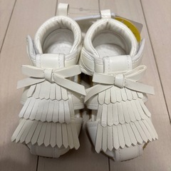 子ども　14センチ　サンダル　白