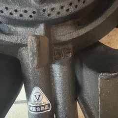 美品 鋳物コンロ パイロット付き 二重 の画像