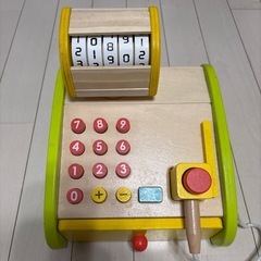木のおもちゃ　レジスター　知育
