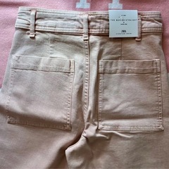 ZARA ピンク　デニムパンツの画像