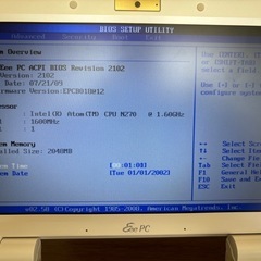 ノートパソコンASUS EeePC1000 HAの画像