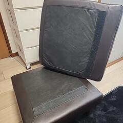 ヴィンテージ風 椅子 オットマンの画像