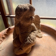 テラコッタ　天使の置物の画像