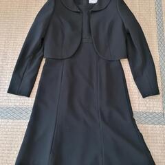 美品 女性用喪服 礼服 ブラックフォーマル 11号 ワンピース ...