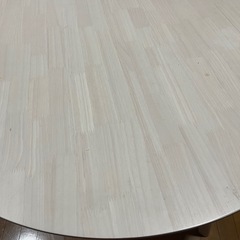 本日引き取り限定　 ダイニングテーブル　丸形　白の画像
