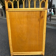 ラタンチェスト5段 藤家具 ビンテージ タンス 箪笥　古家具 アンティーク ヴィンテージ の画像