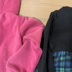 女の子　裏起毛洋服セットの画像