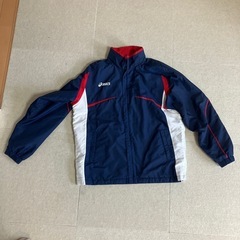 アシックス　ウインドブレーカー上下の画像