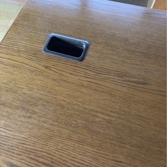 ☆まとめ割あり☆和風テーブル 木目調 重厚感あり 引き出しありの画像