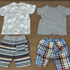 男の子　半袖半ズボン洋服セットの画像