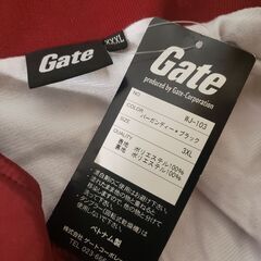 【大きいサイズ 3XL】Gate ブルゾン/ジャンパー  バーガンディー×ブラックの画像