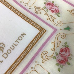 G028 未使用 ROYAL DOULTON/ロイヤルドルトン ハンカチ 綿100％ 箱入の画像