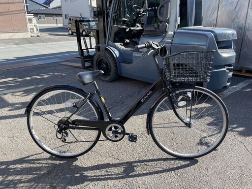 27インチ自転車　6段変速付き　ブラック