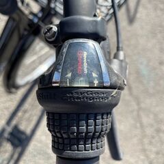 27インチ自転車　6段変速付き　ブラックの画像