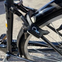 27インチ自転車　6段変速付き　ブラックの画像