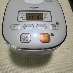 【受付終了】炊飯器　シャープ製