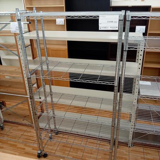 ★ジモティ割あり★ スチールラック　シルバー　クリーニング済　YJ5348