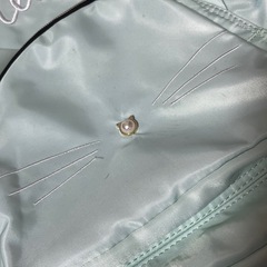 リュックサック 猫 パステルグリーンの画像