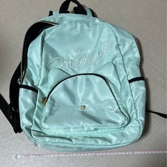 リュックサック 猫 パステルグリーン