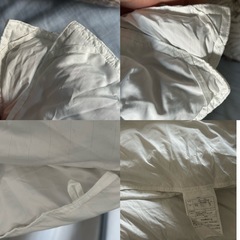 無印良品　Extra volume Sサイズ グレー羽毛掛け布団-2層式の画像