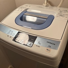 取引先決定　日立　洗濯機　　5kgの画像