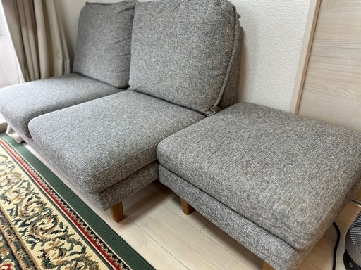 (受付終了)二人掛けソファ美品、引越しするため安売り