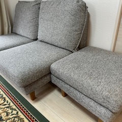 (受付終了)二人掛けソファ美品、引越しするため安売り