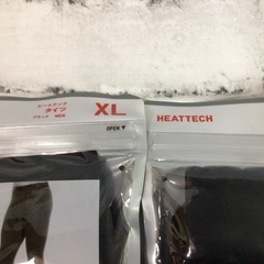 G031 未使用 ユニクロ ヒートテックタイツ XL 2枚 ブラックの画像