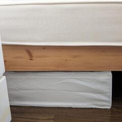 マットレスとベッドフレームのセット！無印良品の画像