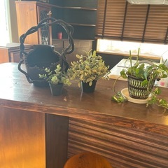 鉢　造花　　観葉植物