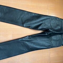 Schott　N.Y.C　ブーツカット　レザーパンツ　６０４の画像