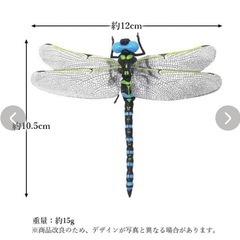 虫除け：オニヤンマ　フィギュア2匹の画像