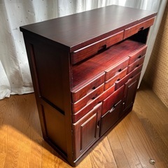 和箪笥　キャスター付き　和調タンスの画像