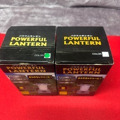 パワフルランタン2点セット/グリーン/ホワイト/新品未使用の画像