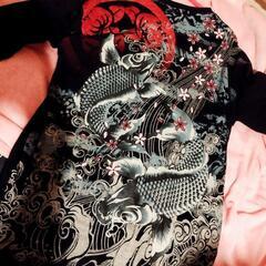 【メンズ】和柄ロングTシャツの画像