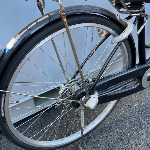 【都内/千葉引取】街乗り自転車26インチ カゴ/鍵/オートライト/内装3段変速付