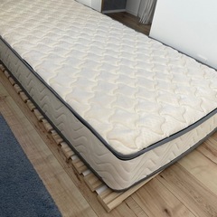 【美品】すのこ付きシングルベッドマットレス