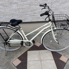 27インチ自転車 アイボリー